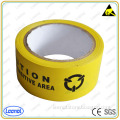 ESD black and yellow pe warning tape